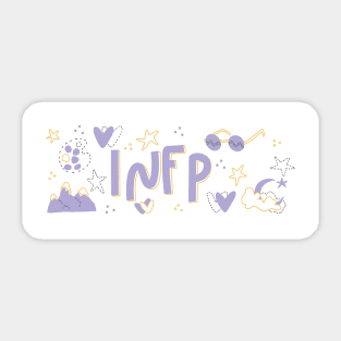 INFP The Mediator Myers-Briggs Personality MBTI by Kelly Design Company Sticker